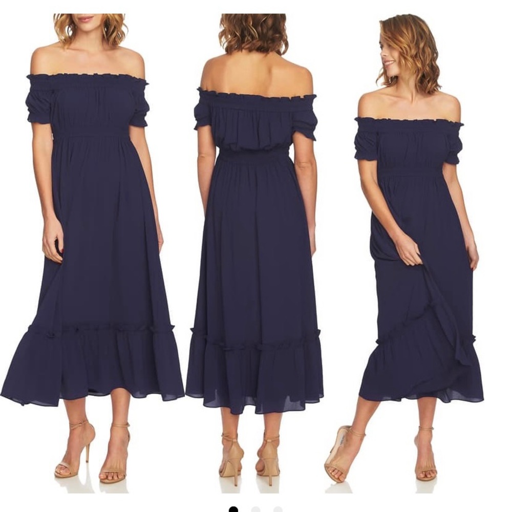 Cece off shoulder maxi dress